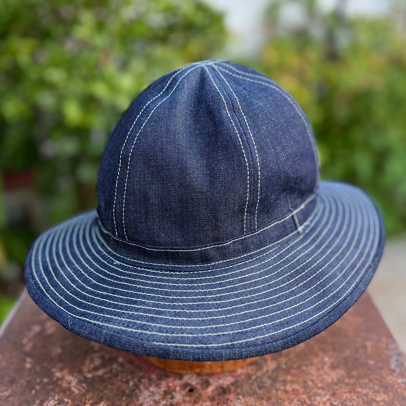 CONE WHITE OAK RAW INDIGO DENIM DAISY MAE HAT