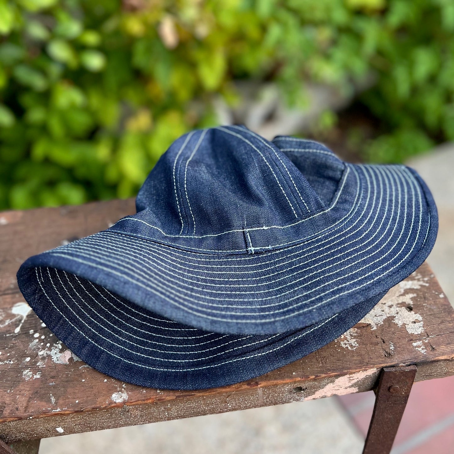 CONE WHITE OAK RAW INDIGO DENIM DAISY MAE HAT